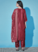 Picture of Cotton & Silk Indian Red Readymade Salwar Kameez