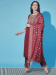 Picture of Cotton & Silk Indian Red Readymade Salwar Kameez