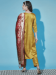 Picture of Well Formed Silk Dark Khaki Readymade Salwar Kameez