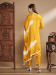 Picture of Chiffon & Silk Golden Rod Readymade Salwar Kameez