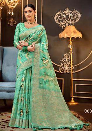 Picture of Beautiful Silk Dark Khaki Saree