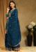 Picture of Georgette Midnight Blue Straight Cut Salwar Kameez