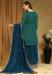 Picture of Georgette Midnight Blue Straight Cut Salwar Kameez