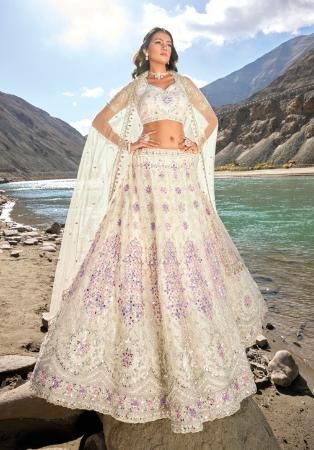 Picture of Fine Georgette & Net Azure Lehenga Choli