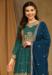 Picture of Georgette Dark Slate Grey Straight Cut Salwar Kameez