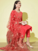 Picture of Pleasing Cotton Fire Brick Readymade Salwar Kameez