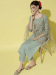 Picture of Cotton Dark Sea Green Readymade Salwar Kameez