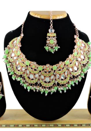 Picture of Pleasing Dark Olive Green Necklace Set