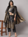 Picture of Cotton & Silk Dark Slate Grey Readymade Salwar Kameez