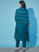 Picture of Admirable Cotton & Silk Teal Readymade Salwar Kameez