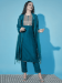 Picture of Admirable Cotton & Silk Teal Readymade Salwar Kameez