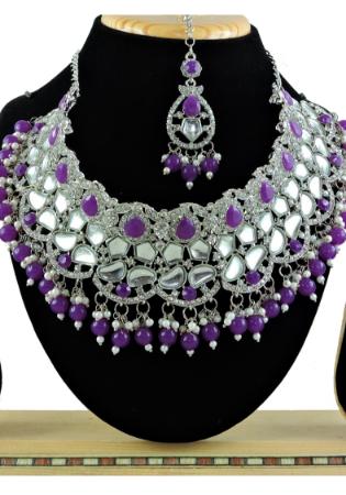 Picture of Pretty Purple Necklace Set