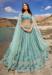 Picture of Grand Georgette & Net Cadet Blue Lehenga Choli