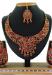 Picture of Graceful Fire Brick Necklace Set