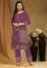 Picture of Georgette Dim Gray Straight Cut Salwar Kameez