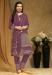 Picture of Georgette Dim Gray Straight Cut Salwar Kameez