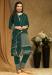 Picture of Georgette Sea Green Straight Cut Salwar Kameez