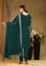 Picture of Georgette Sea Green Straight Cut Salwar Kameez