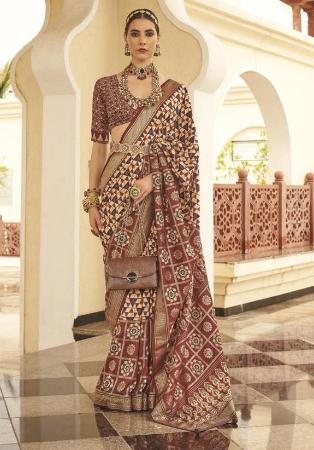 Picture of Alluring Silk Dark Olive Green Saree