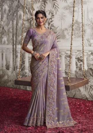 Picture of Good Looking Georgette Dim Gray Saree