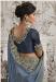 Picture of Statuesque Silk Light Slate Grey Saree