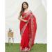 Picture of Excellent Georgette & Satin & Silk Crimson Saree