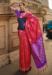 Picture of Beautiful Silk Light Coral Saree