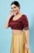 Picture of Well Formed Silk Maroon Designer Blouse