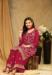 Picture of Georgette Fire Brick Straight Cut Salwar Kameez