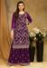 Picture of Nice Georgette Purple Straight Cut Salwar Kameez