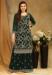 Picture of Georgette Sea Green Straight Cut Salwar Kameez