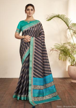 Picture of Gorgeous Silk Rosy Brown Saree