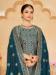 Picture of Chiffon Midnight Blue Straight Cut Salwar Kameez