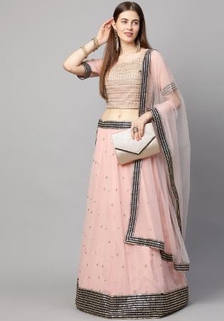 Picture of Amazing Georgette Misty Rose Lehenga Choli