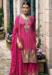 Picture of Chiffon & Silk Medium Violet Red Straight Cut Salwar Kameez