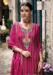 Picture of Chiffon & Silk Medium Violet Red Straight Cut Salwar Kameez