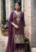 Picture of Chiffon & Silk Dark Magenta Straight Cut Salwar Kameez