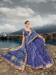 Picture of Nice Satin Dark Slate Blue Saree