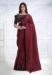 Picture of Good Looking Crepe & Georgette & Satin,Silk Maroon Saree