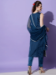 Picture of Cotton & Silk Midnight Blue Readymade Salwar Kameez