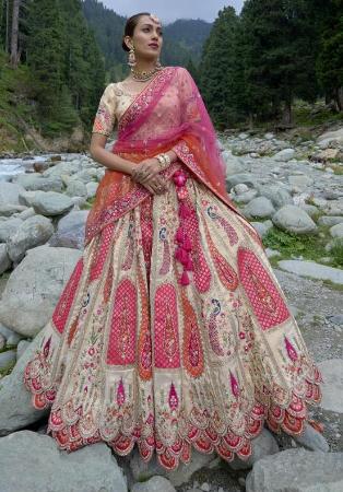 Picture of Exquisite Silk Dark Grey Lehenga Choli