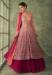 Picture of Georgette Indian Red Straight Cut Salwar Kameez