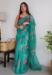 Picture of Delightful Organza Dark Green Saree