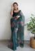 Picture of Well Formed Organza Sea Green Saree