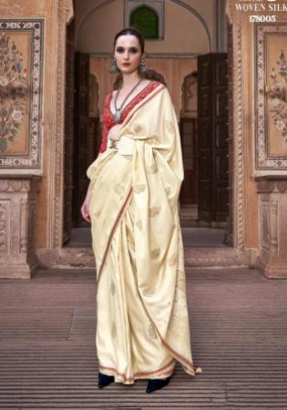 Picture of Enticing Satin & Silk Wheat Saree