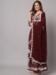 Picture of Shapely Rayon Saddle Brown Readymade Salwar Kameez