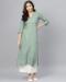 Picture of Wonderful Rayon Dark Sea Green Kurtis & Tunic