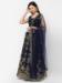 Picture of Pleasing Georgette Navy Blue Lehenga Choli