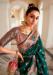 Picture of Magnificent Silk Dark Green Saree