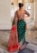 Picture of Magnificent Silk Dark Green Saree